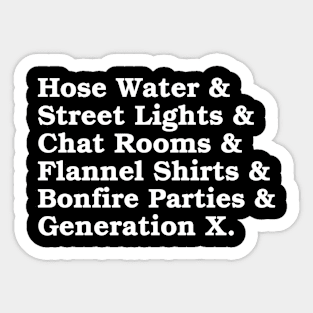 Gen X Generation X Sticker